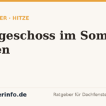 Dachgeschoss im Sommer kühlen – dachfensterinfo.de
