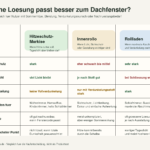 VELUX Rollladen oder Hitzeschutz-Markise: Was ist die bessere Wahl? Vergleich zwischen Hitzeschutz-Markise, Innenrollo und Rollladen fuer Dachfenster
