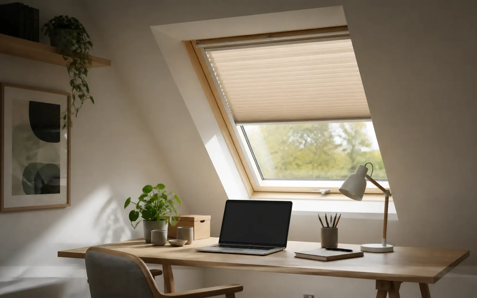 VELUX Hitzeschutz fürs Homeoffice: kühl arbeiten unterm Dach