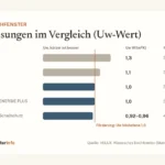 VELUX Dachfenster Verglasungen im Vergleich: 70, 68, 84, 66 und 62 mit Uw-Wert und Schalldämmung